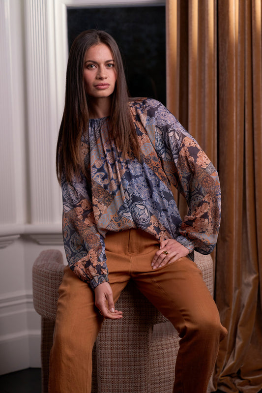 Byzantium Top | Indigo