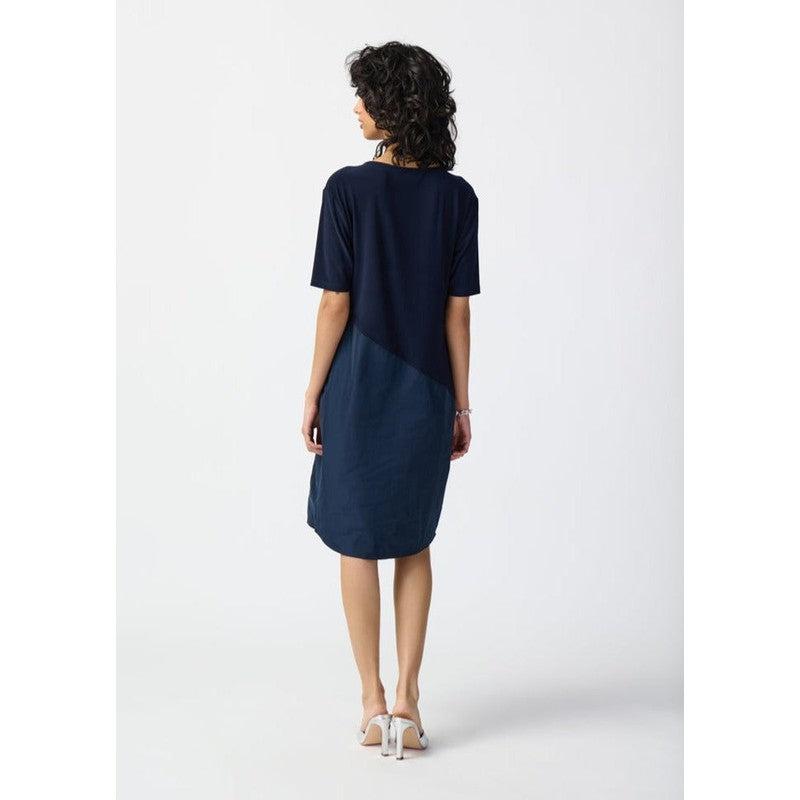 Silky Knit Cocoon Dress | Midnight Blue-Joseph Ribkoff-Shop 12 Bendigo