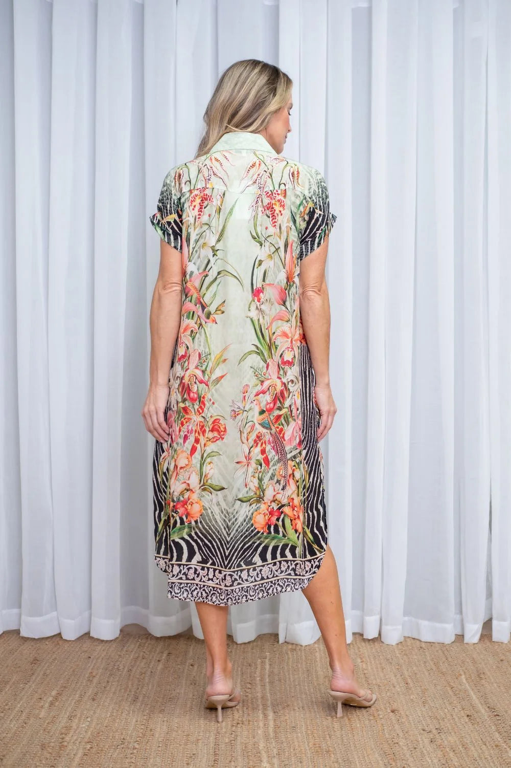Grace Button Dress | Orchid Mist