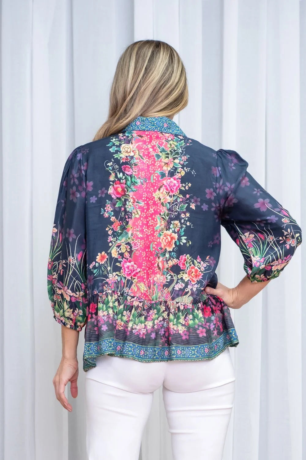 Sabrina Shirt | Fuchsia Pavilion