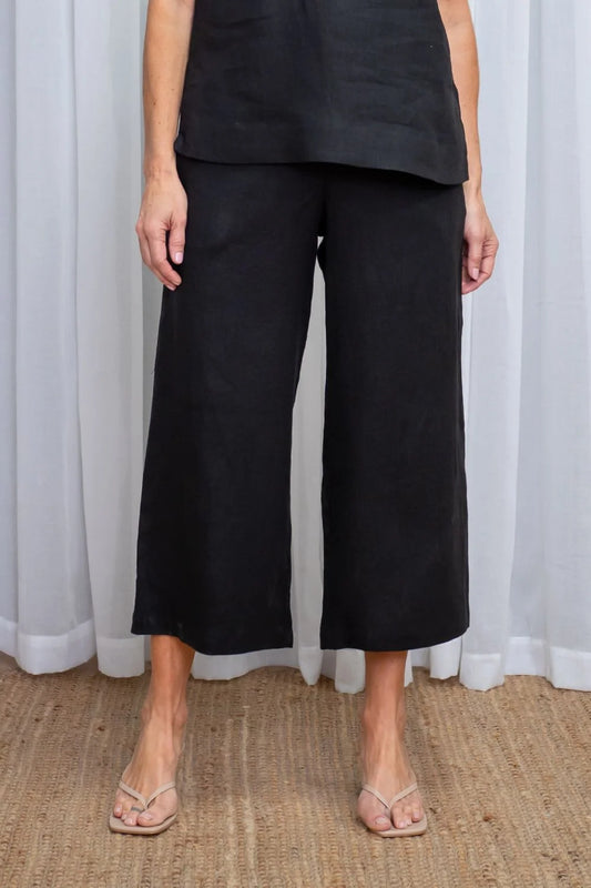 Layla Wide Leg Pant | Black