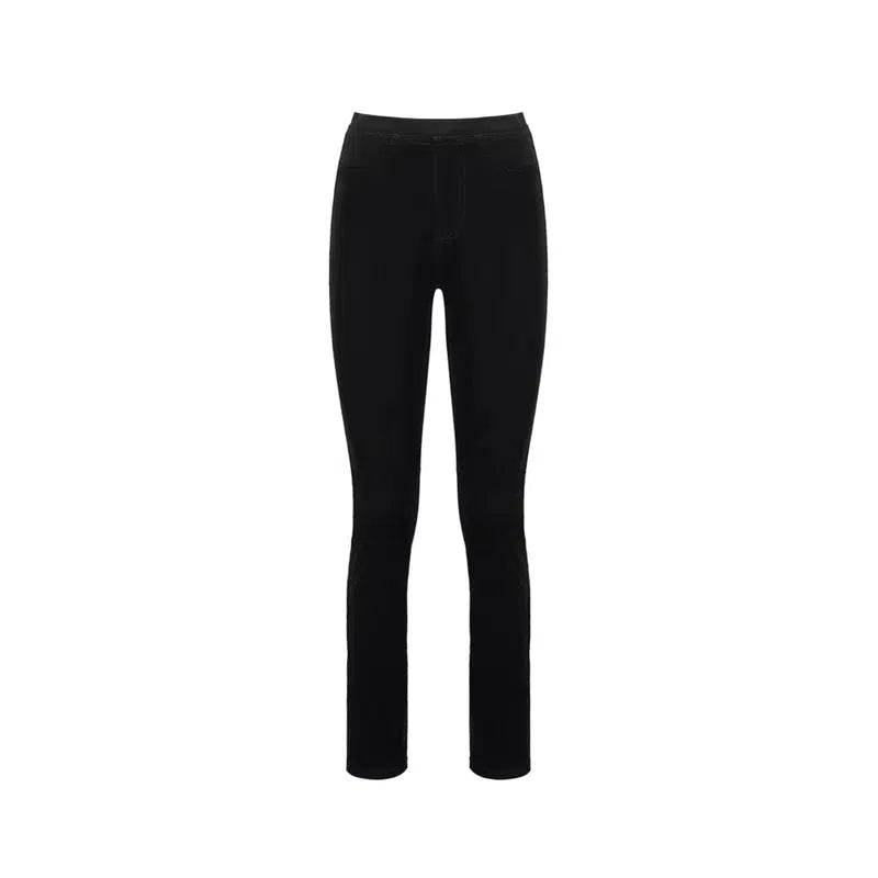Vassalli Slim Leg Full Length Cord Pull On | Black-Vassalli-Shop 12 Bendigo