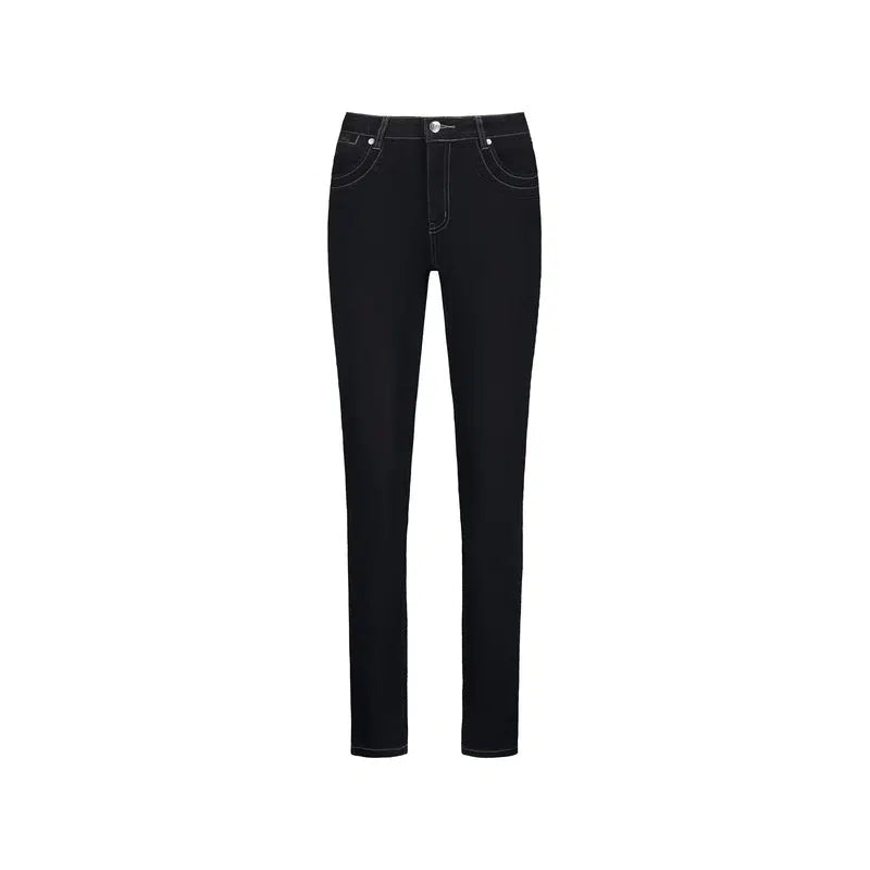 Slim Leg Full Length Jean | Black Denim-Vassalli-Shop 12 Bendigo