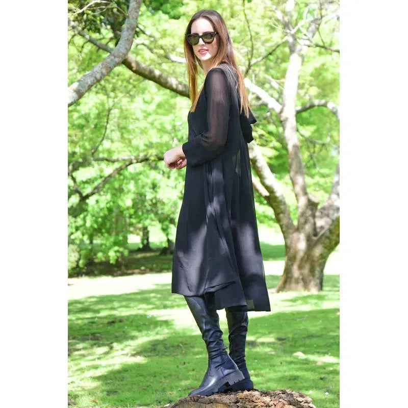 Soft Serve Dress | Black-Curate By Trelise Cooper-Shop 12 Bendigo