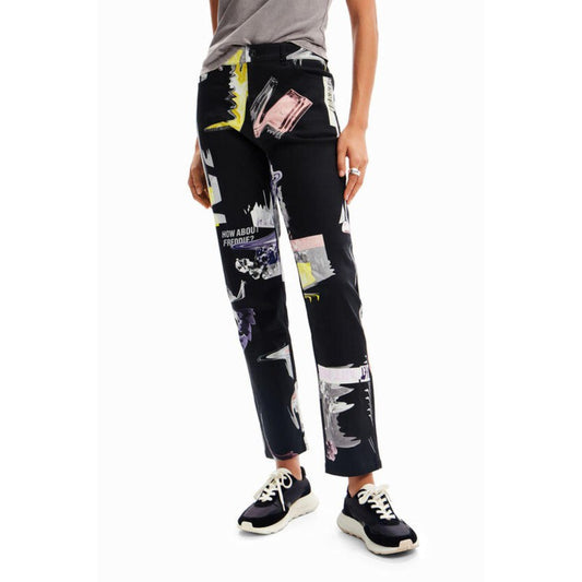 Desigual Straight Collage Trousers_Shop 12