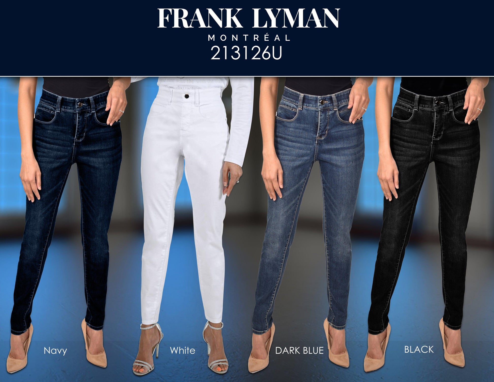 Straight Leg Denim Jean | Navy-Frank Lyman-Shop 12 Bendigo