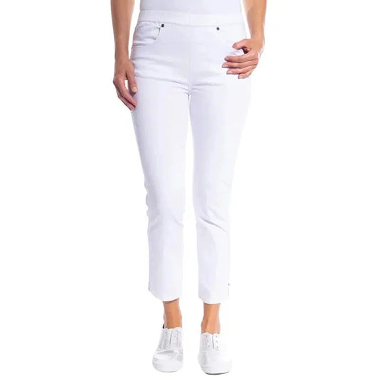 Stretch Pull-On 7/8 Jean | White-Cafe Latte-Shop 12 Bendigo