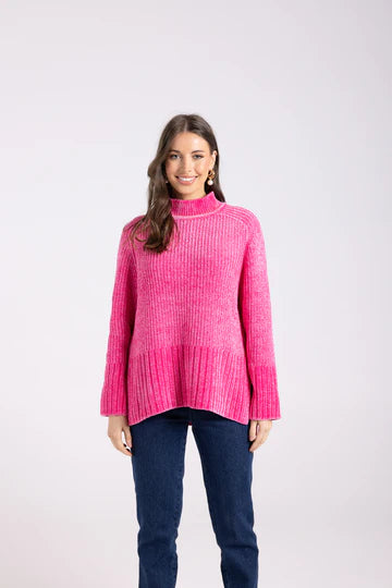 Chenille Sweater | Bright Pink