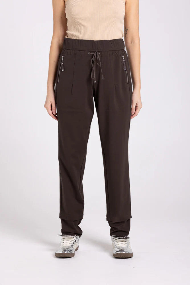 Ponte Panelled Pant | Brazil Nut
