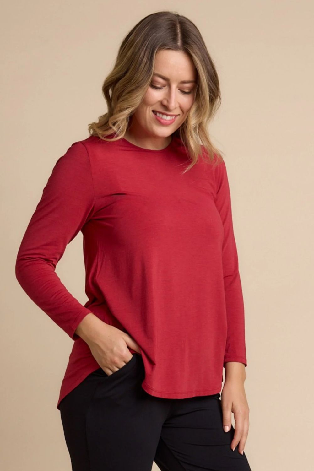 Cara Long Sleeve | Red Berry