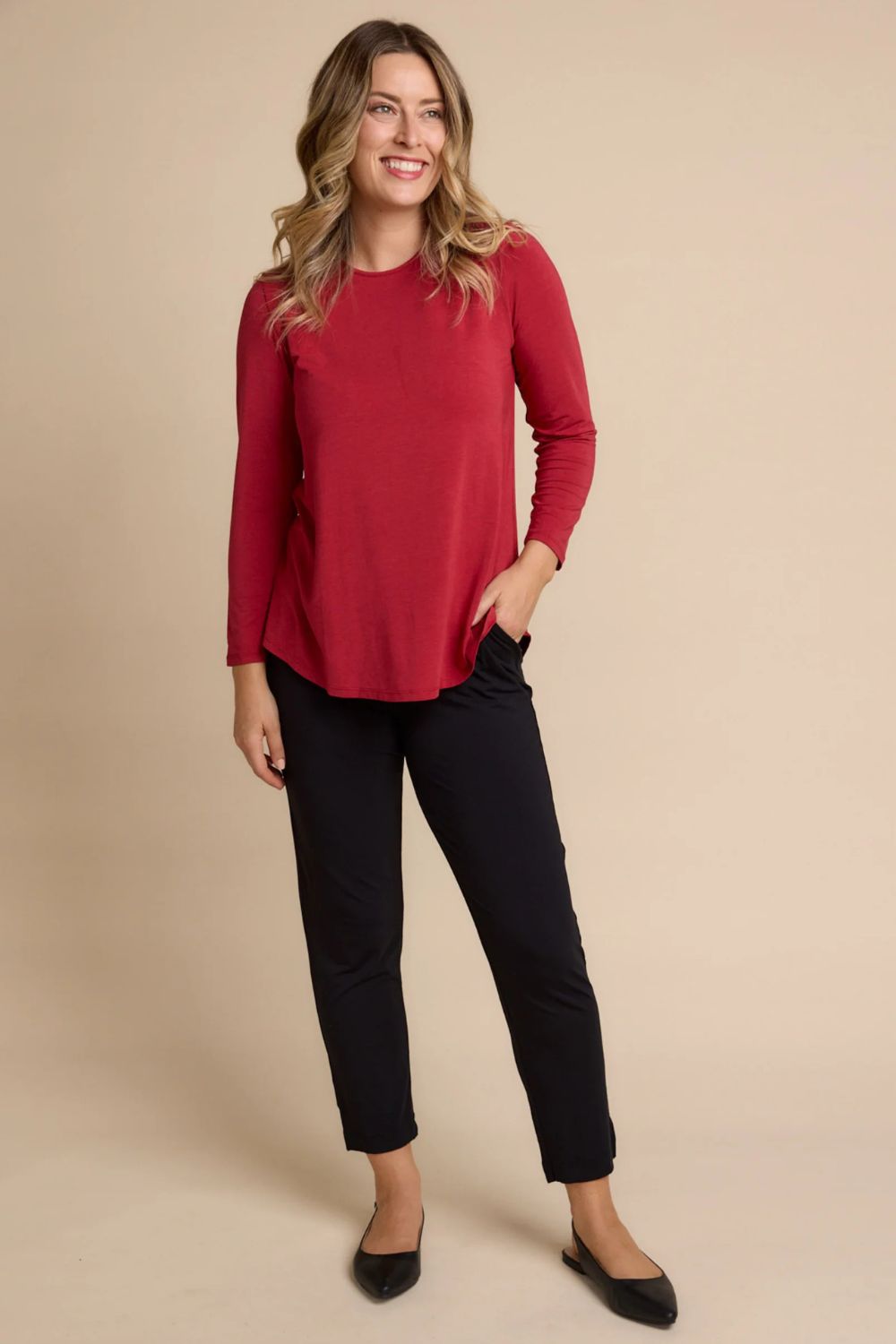 Cara Long Sleeve | Red Berry