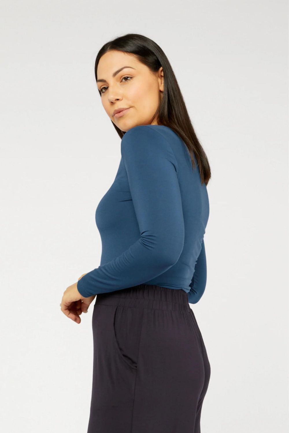 Tani Australia High Neck Long Sleeve Top | Deep Sea_Shop 12