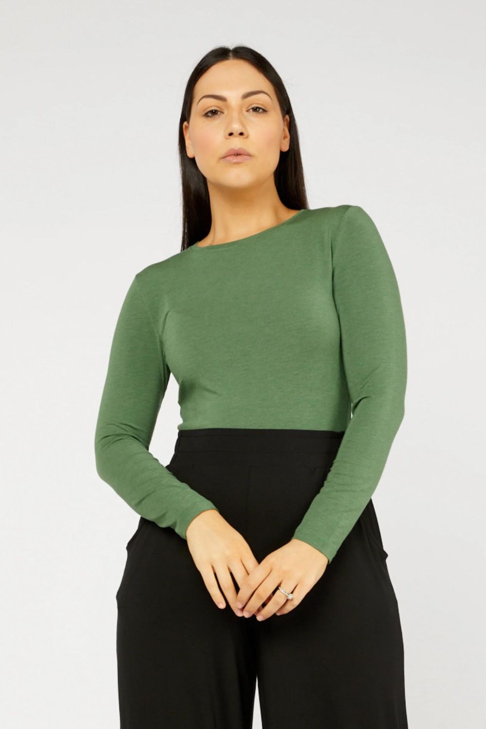 Tani Australia High Neck Long Sleeve Top | Sage Marle_Shop 12