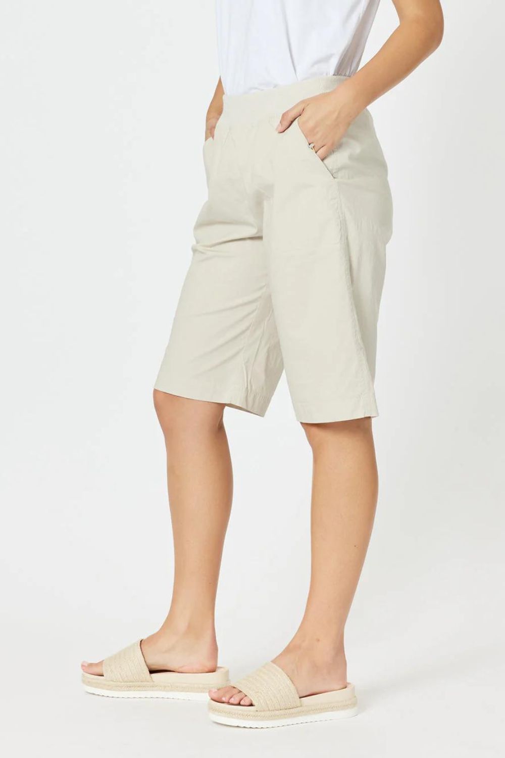 Santorini Short | Stone