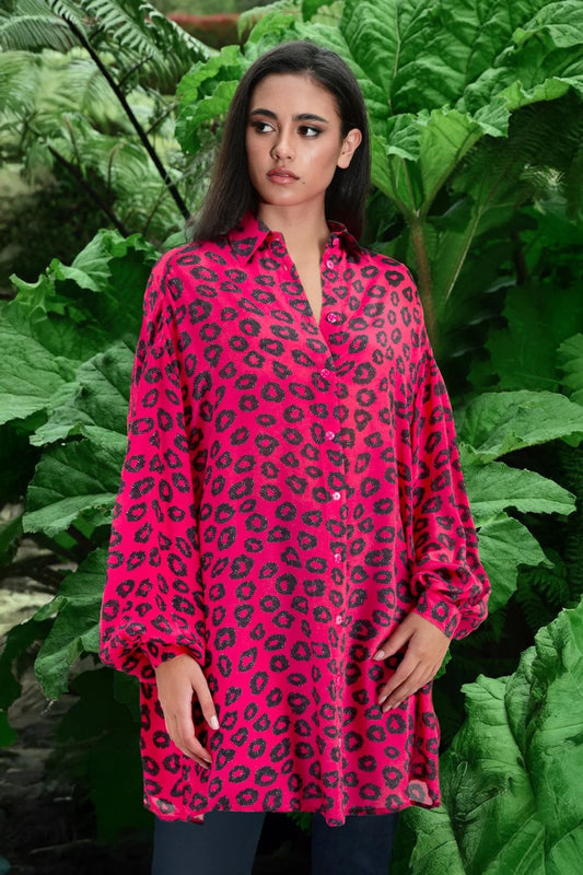 Anything But Ordinary Shirt | Pink Leopard