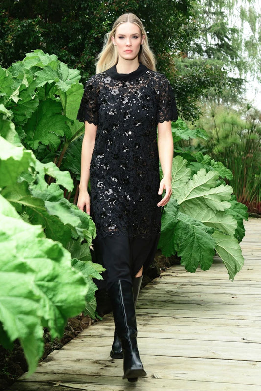 Cabaret Club Dress | Black Sparkle