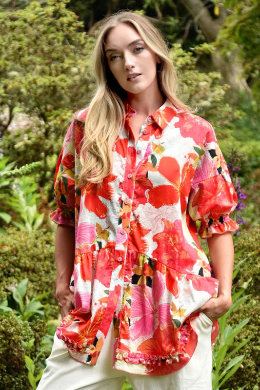 Make The Cut Top | Pink Floral