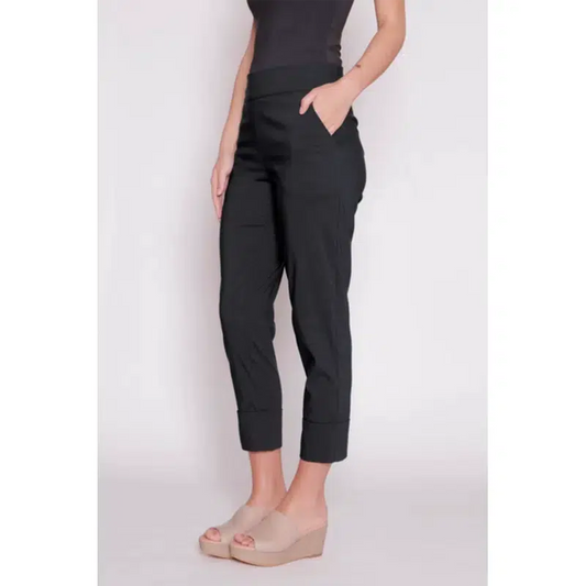 Tulum Pocket/Cuff Pant - Black, Alloy or Khaki-M.E.L Australia-Shop 12 Bendigo