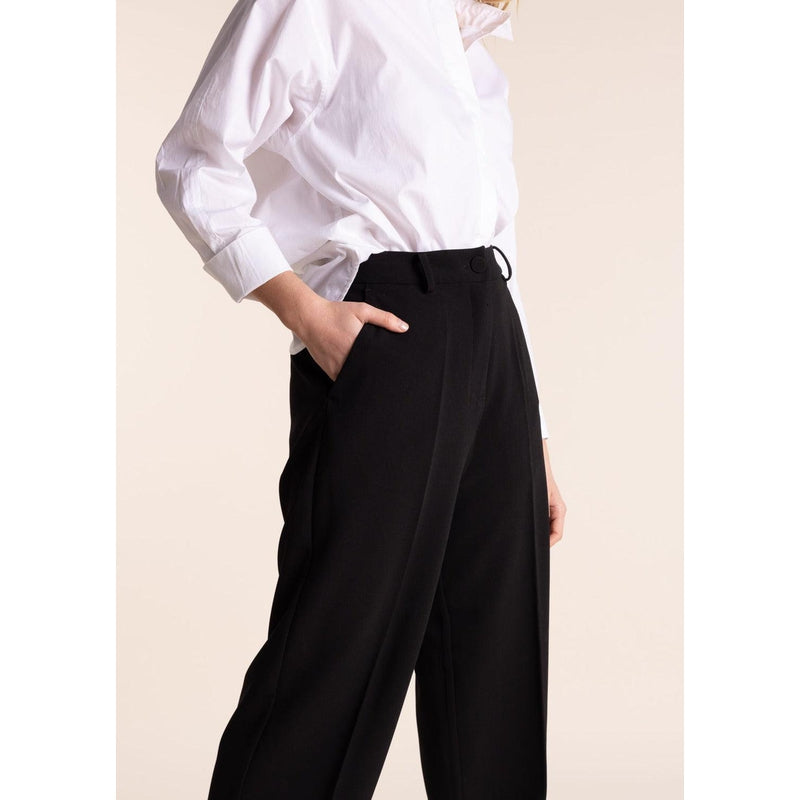 Tailored Wide Leg Pant | Black-Two T's-Shop 12 Bendigo