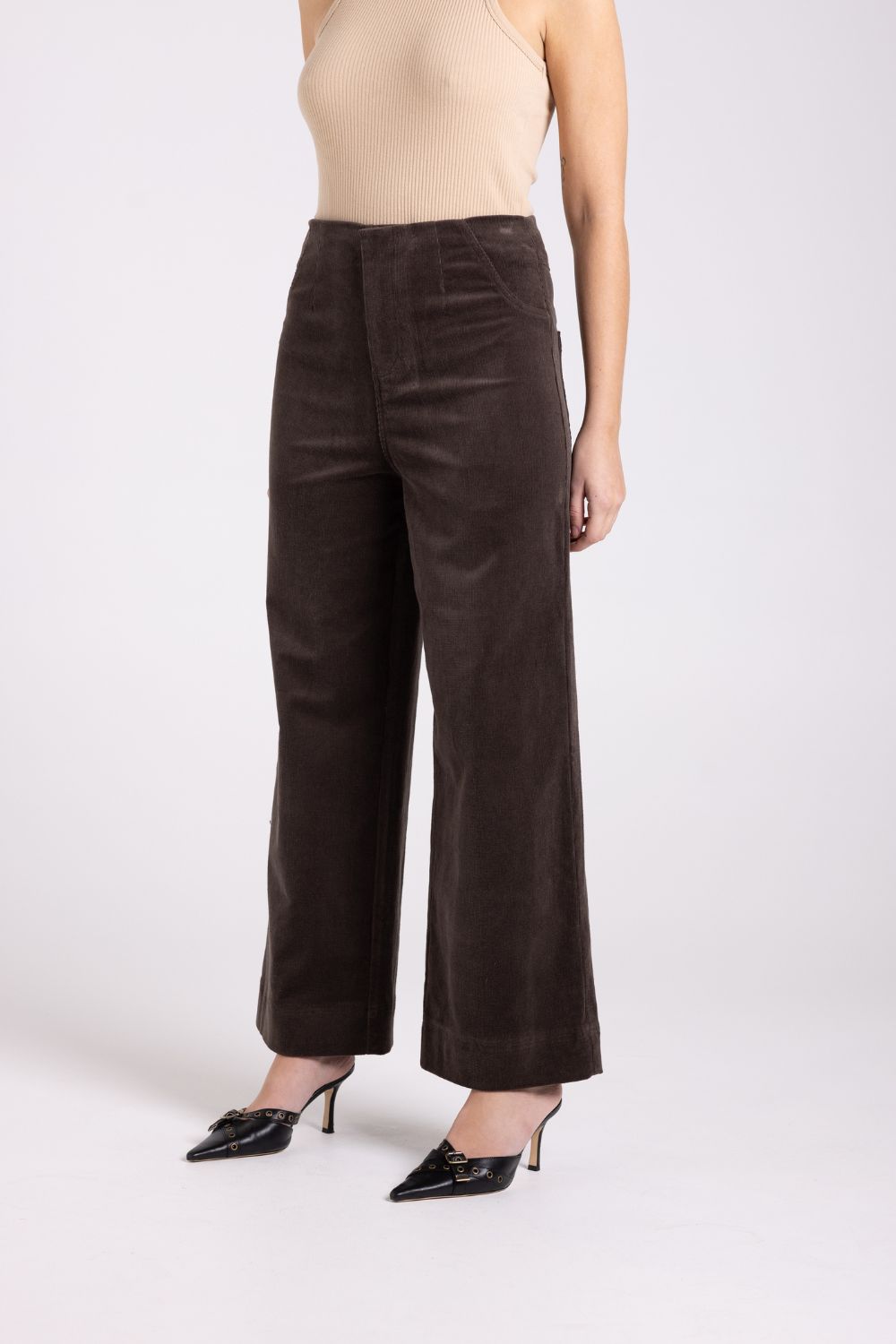 Cord 7/8 Wise Pant | Espresso