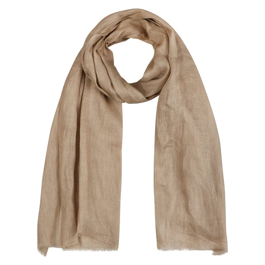 European Flax Linen Scarf | Taupe