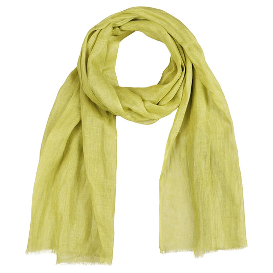 European Flax Linen Scarf | Neon