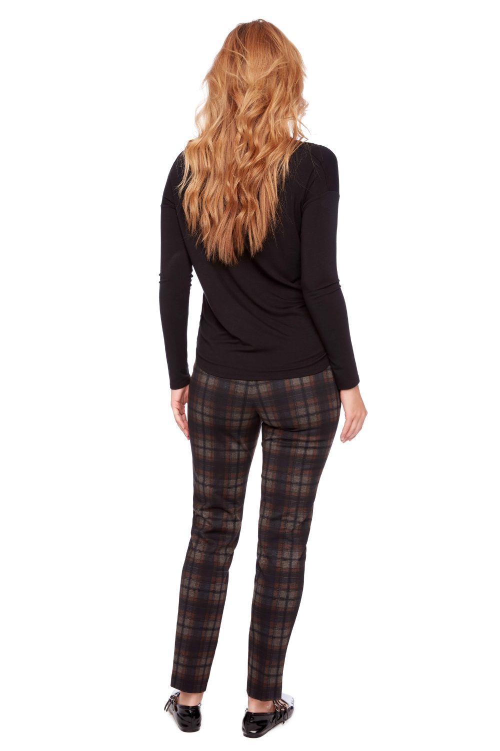 Ballina Plaid Ponte Full Length Pant | Ballina