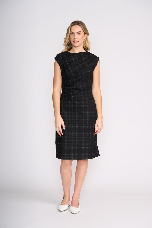 Under Wraps Dress | Shadow Check