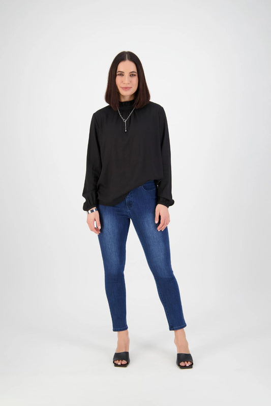 Vassalli Skinny Leg Ankle Grazer Jean | Blue Denim_Shop 12