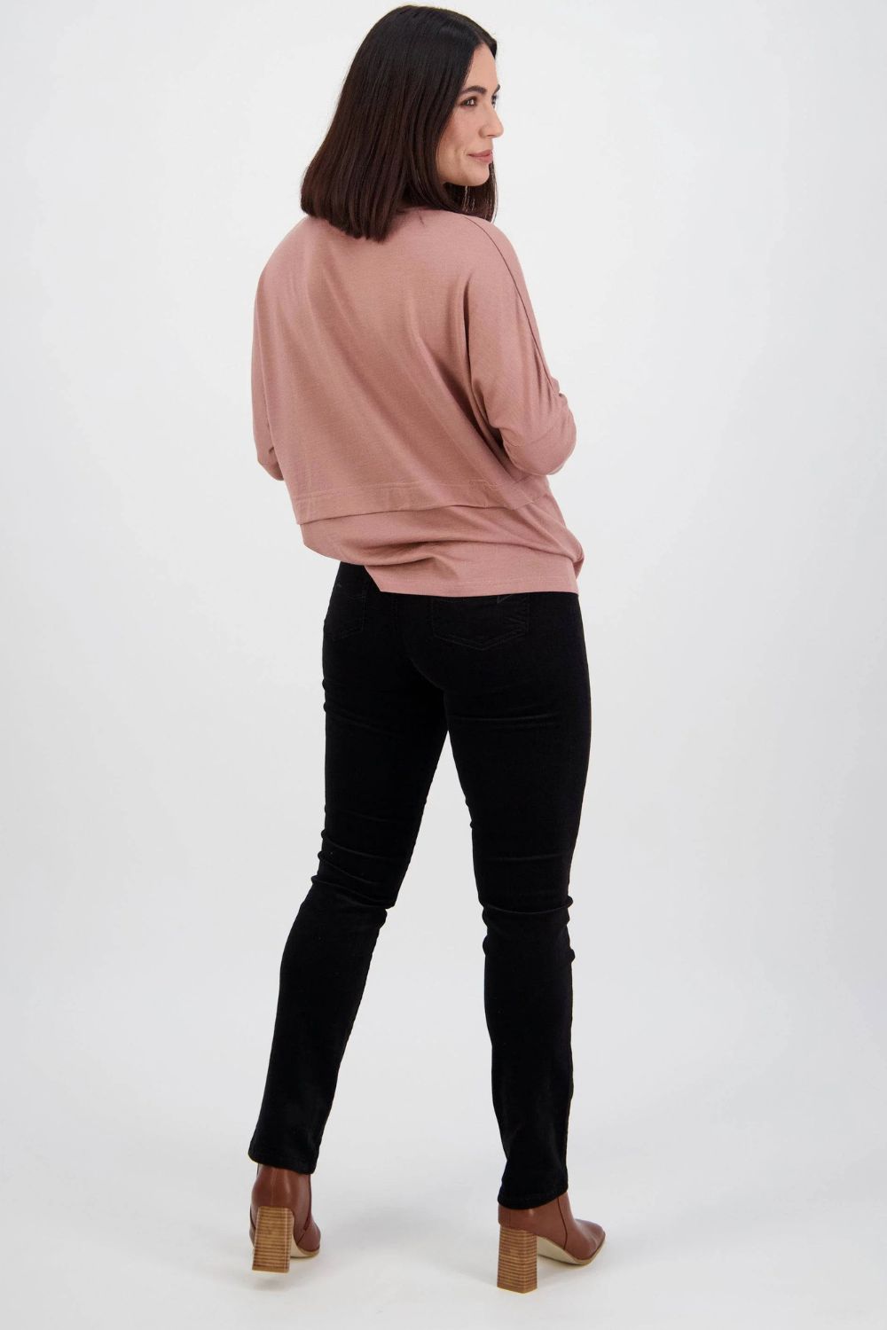 Slim Leg Cord Pull On | Black