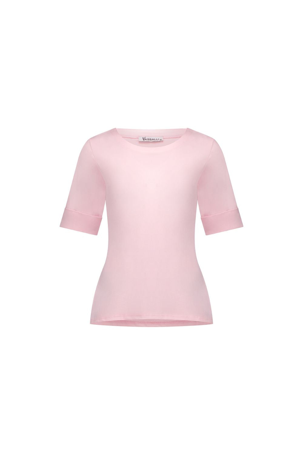 Cuffed Sleeve Top | Pink