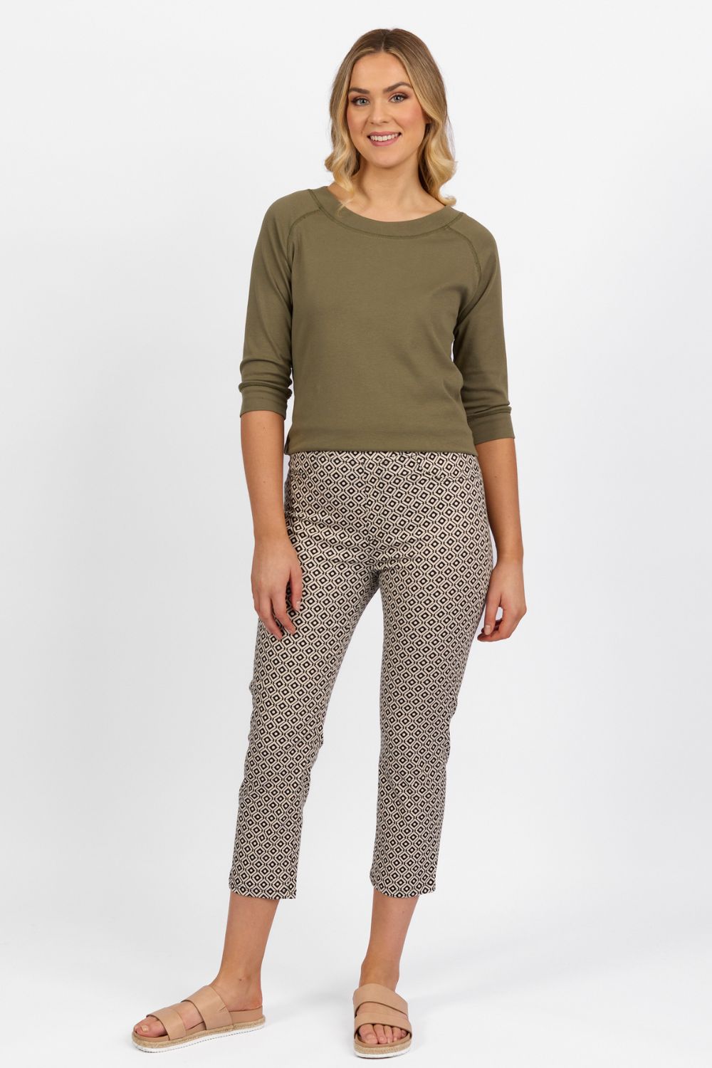 Print Lightweight 7/8 Pant | Sahara