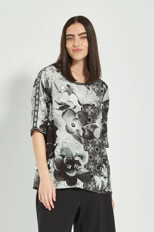 Macy Top | Black Print