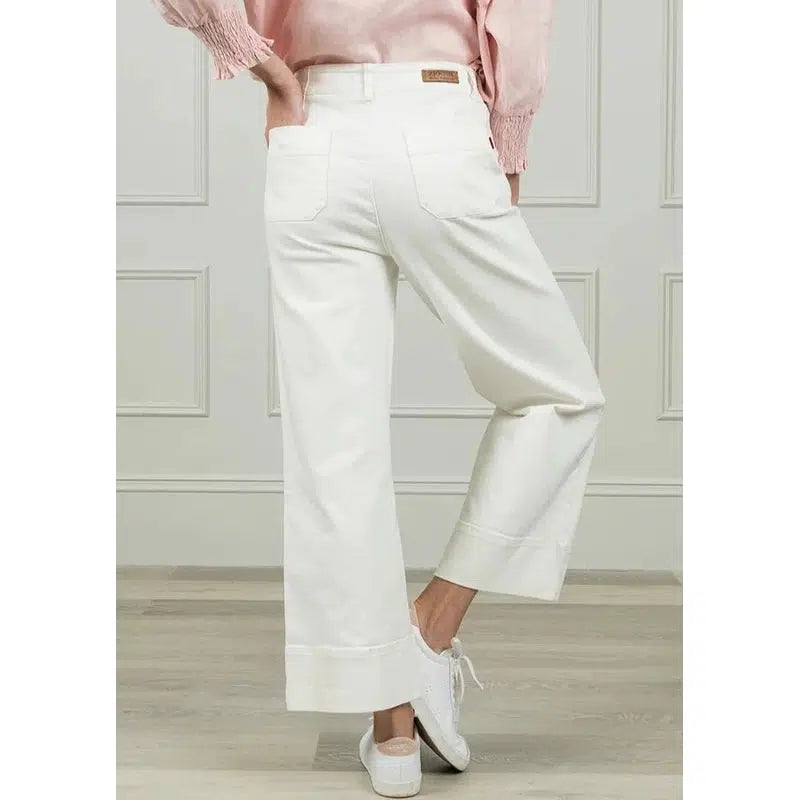 Wanda Denim Pant | White-Zjoosh-Shop 12 Bendigo