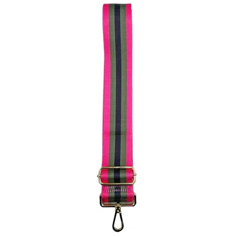 Webbing Bag Strap | Khaki/Pink-Zjoosh-Shop 12 Bendigo