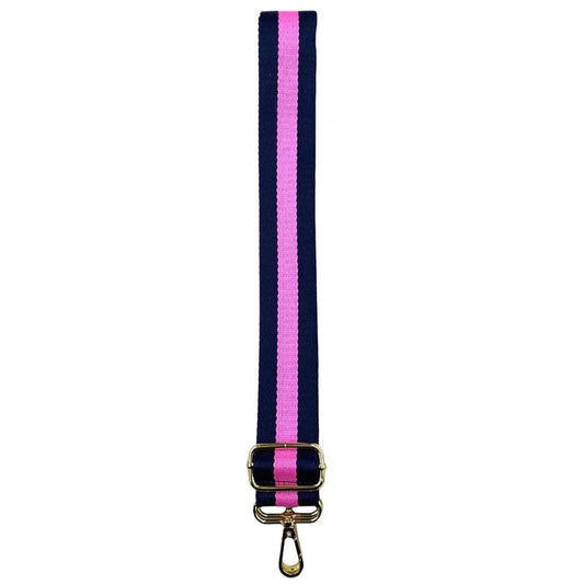 Webbing Bag Strap | Navy/Pink-Zjoosh-Shop 12 Bendigo