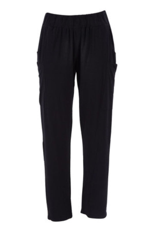 Whispers Aust Bamboo Long Pant with Pocket | Black_Shop 12