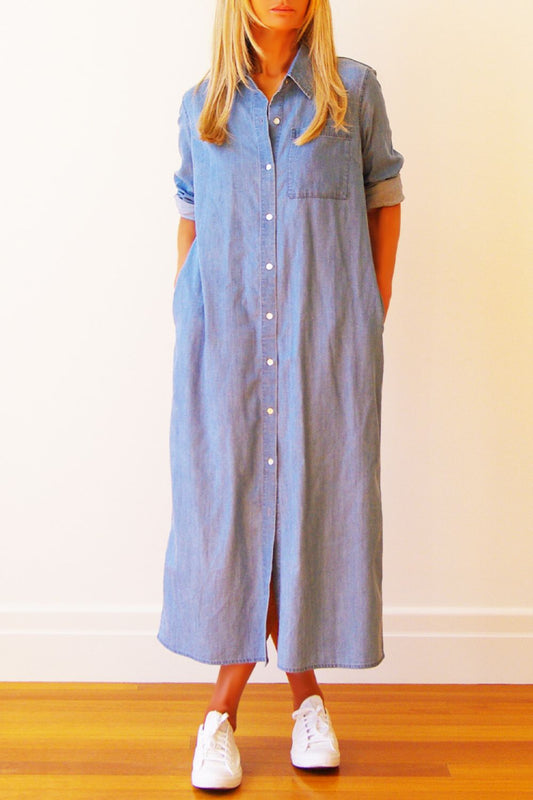 Belle Long Denim Dress