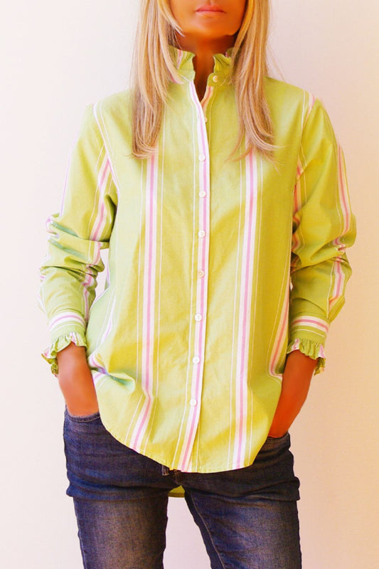 Maple Stripe Shirt | Pistachio