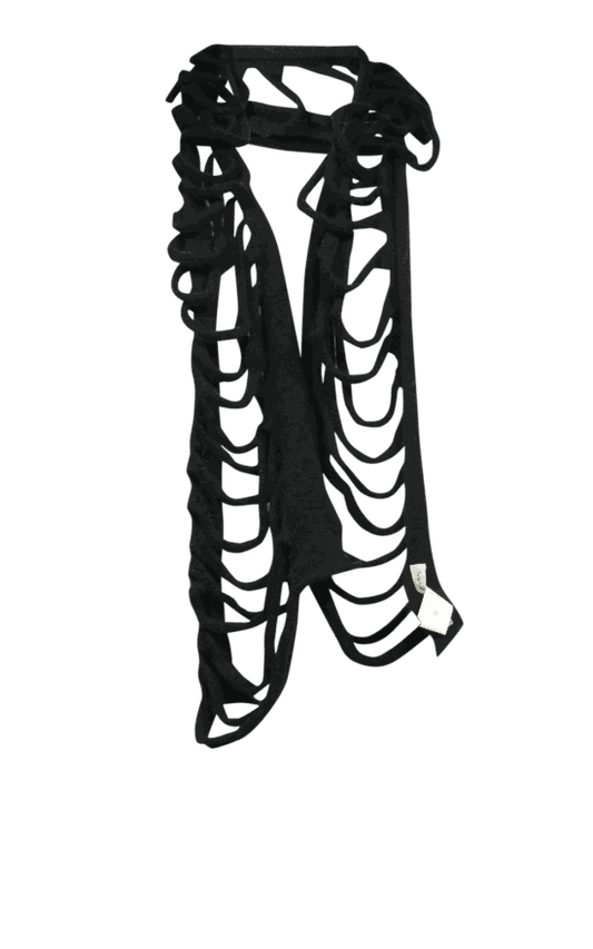Felt Ladder Scarf | Black