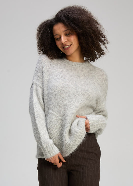 Alpaca Jumper | Marl Grey