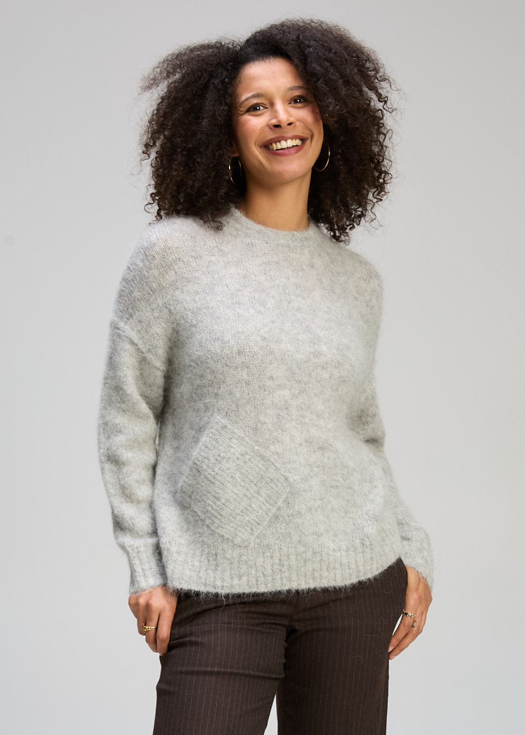 Alpaca Jumper | Marl Grey