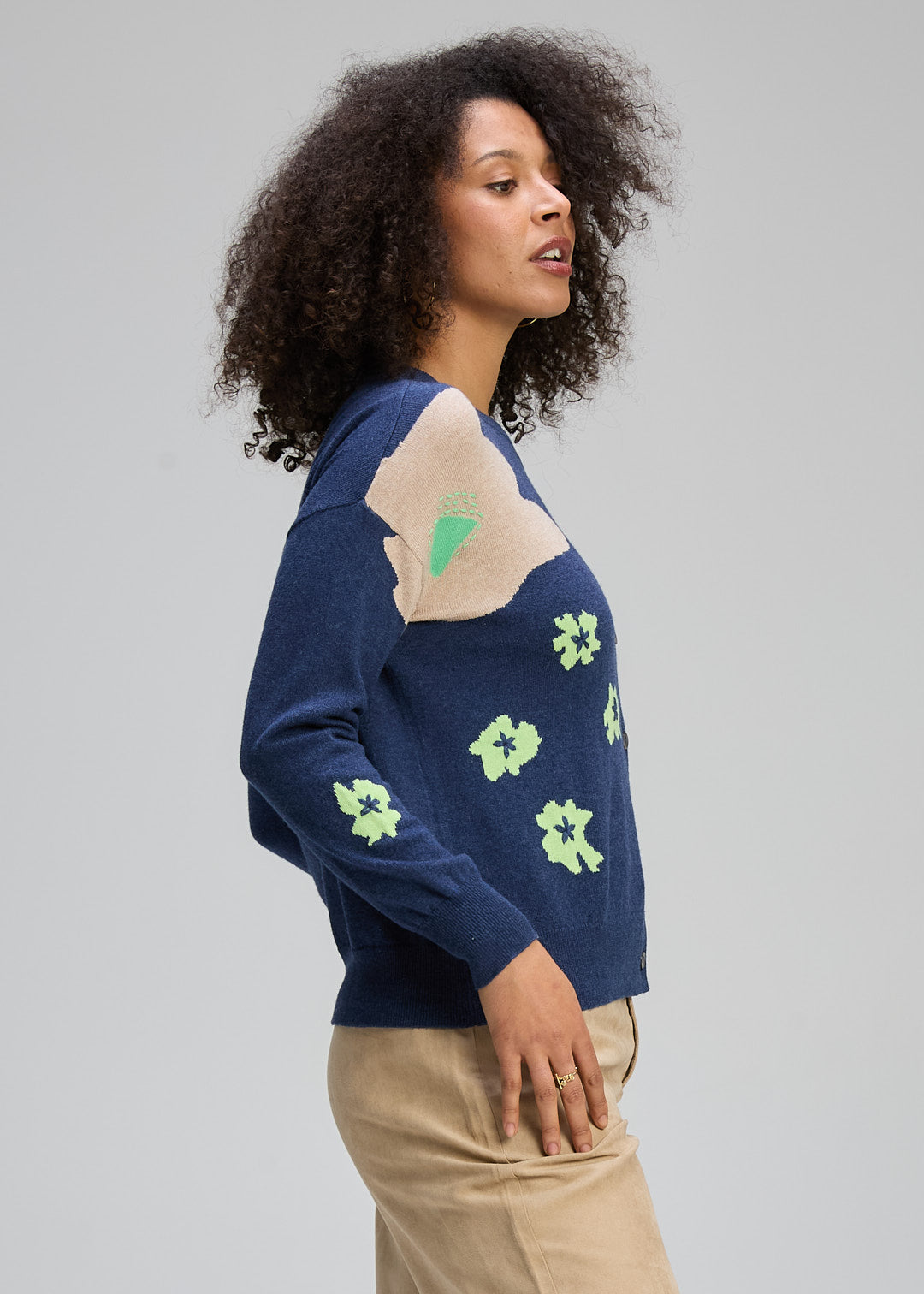 Petal Play Cardi | Denim