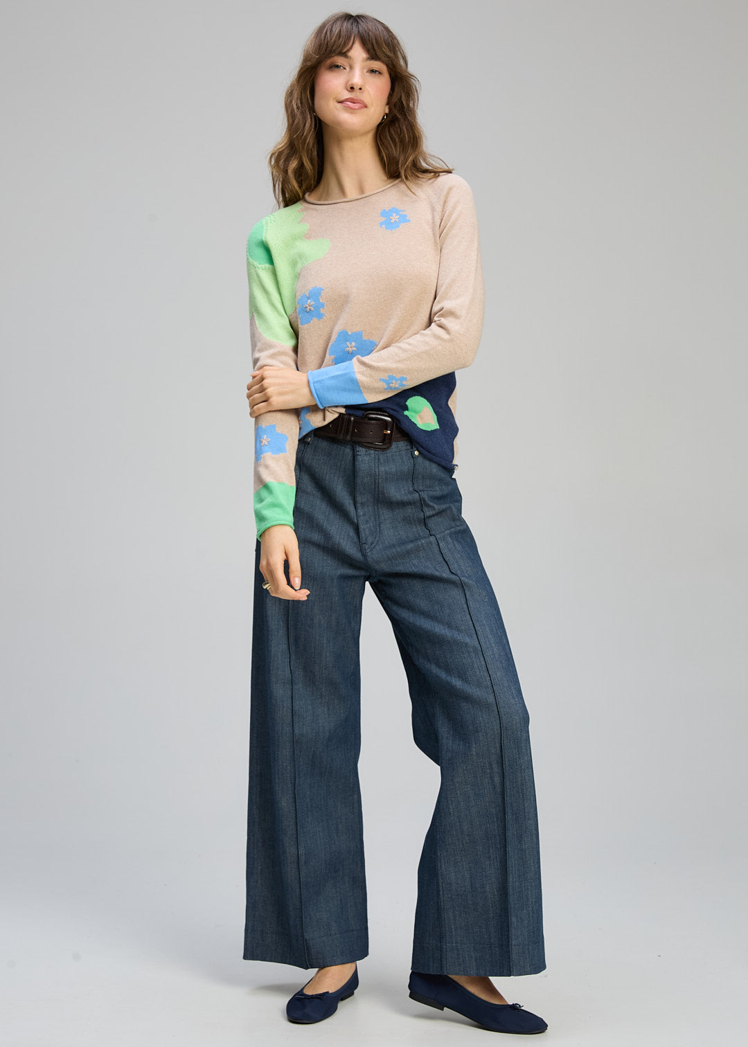 Petal Play Jumper | Almond
