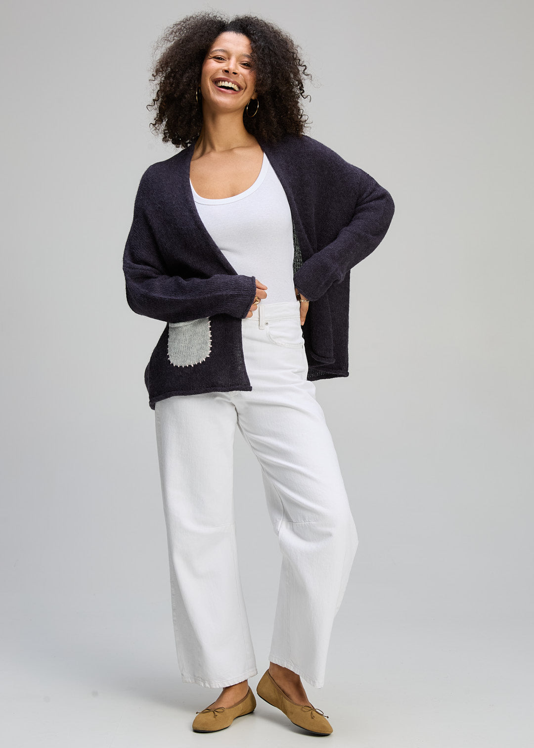 Bloom Back Cardi | Ink