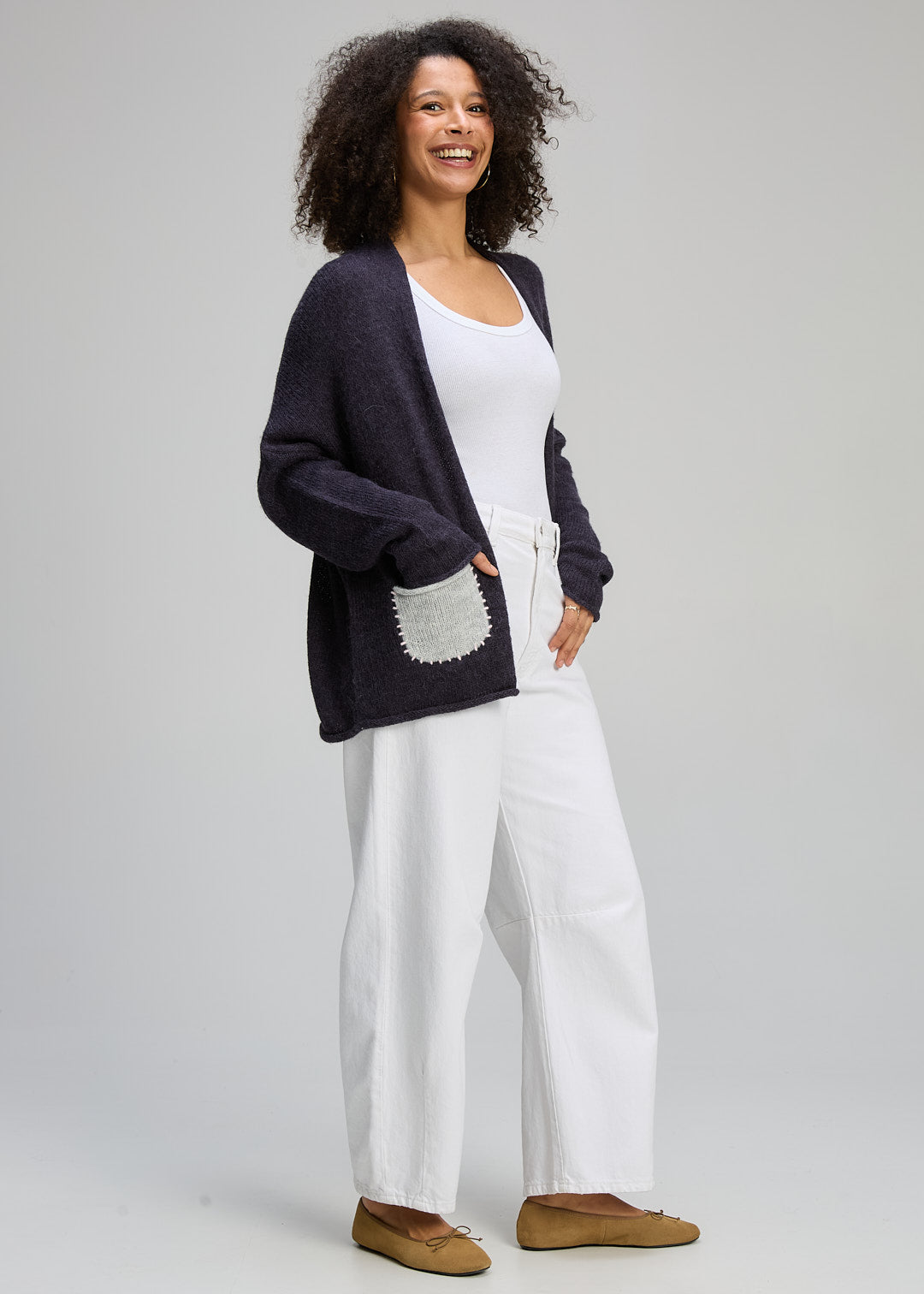 Bloom Back Cardi | Ink