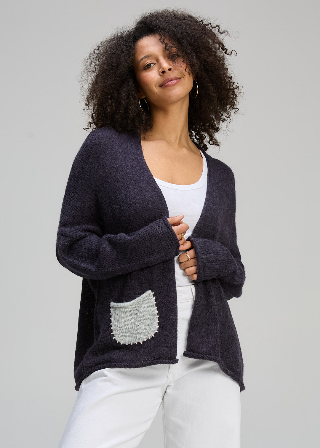 Bloom Back Cardi | Ink