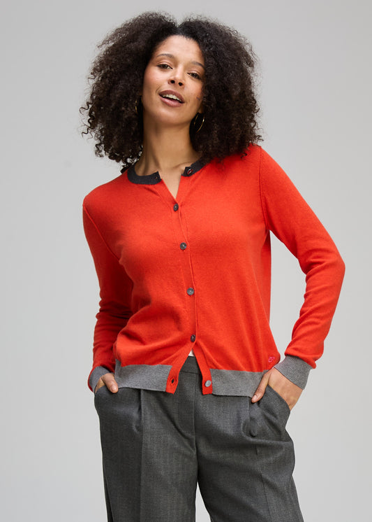 Crew Cardi Essential | Paprika