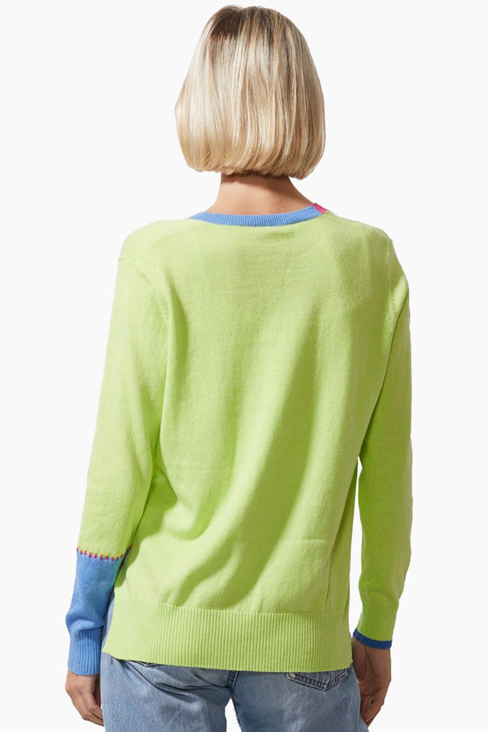 Zaket & Plover Block Trim Jumper | Lime_Shop 12
