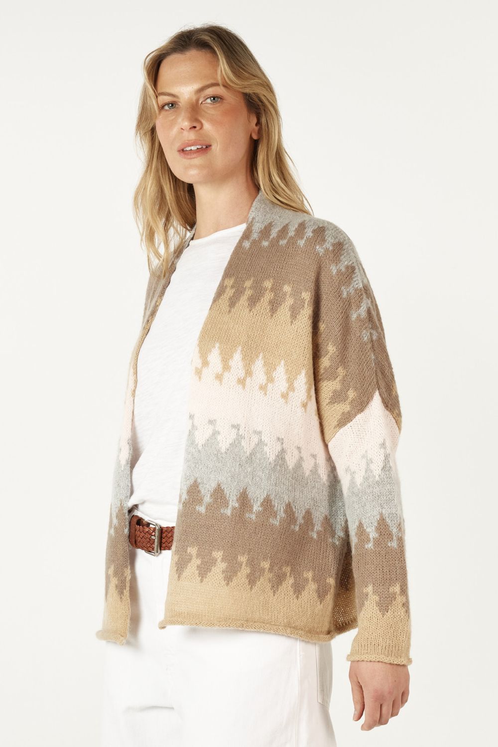 Mountain Peak Cardi | Fawn
